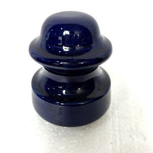 Insulator Cobalt Blue Ceramic VTG